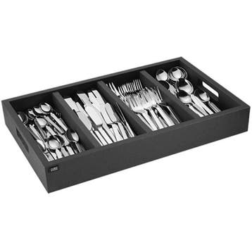 Bestekbak | Hout | Zwart | 4-vaks | 1/1 GN |, Verzenden, Nieuw in verpakking