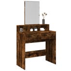 vidaXL Kaptafel met spiegel 80x41x144,5 cm gerookt, Verzenden, Nieuw