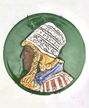 kunstpotterij Flamande - Laigneil - Wandbord - Aardewerk -