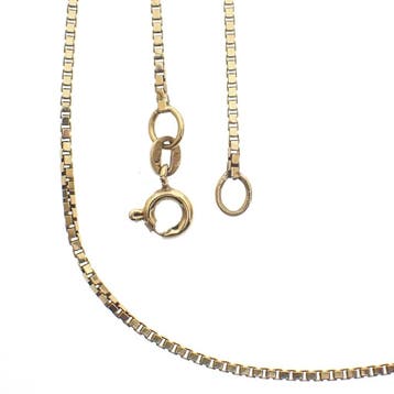 Gouden Venetiaanse schakelketting, Ophalen of Verzenden, Gebruikt, Goud, Goud