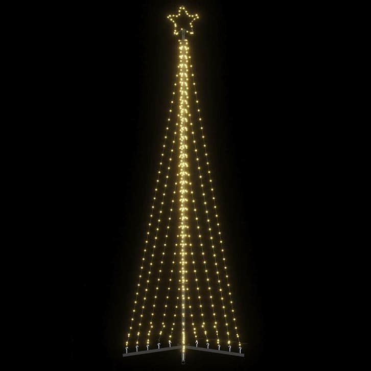 vidaXL LED-kerstboom 495 LEDs warm wit 300,5 cm, Diversen, Kerst, Nieuw, Verzenden