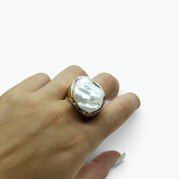Perle - Bronze - Bague - lartisanat italien