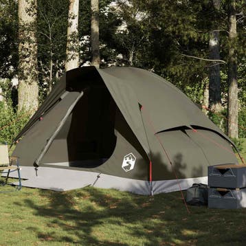 vidaXL Koepeltent 4-persoons waterdicht bruin, Verzenden, Nieuw