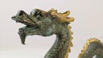 Mooi beeld Chinese Geluksdraak - Bronze, Plaqué or - Chine, Antiek en Kunst
