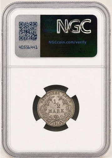 Duitsland, keizerrijk 1/2 Mark 1915 - NGC MS64 (Múnich)