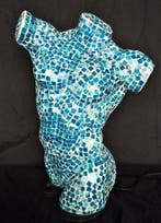 Sfeerlampen Mannelijke torso mozaiekglas, handgemaakt,Bali, 50 tot 75 cm, Nieuw, Ophalen of Verzenden, Glas