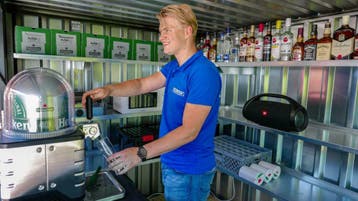 De oplossing in de Corona tijd. Onze Barcontainer (NIEUW), Ophalen