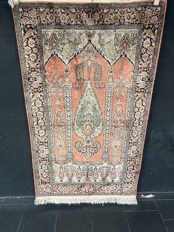 Soie de cachemire - Tapis - 155 cm - 90 cm, Maison & Meubles