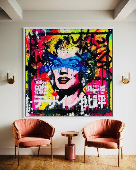 Mikko - Marilyn Monroe Japan Contest - XXL (NO RESERVE!), Antiek en Kunst, Kunst | Schilderijen | Modern