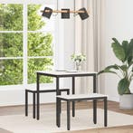 Eettafel Wit 70x70 | Retour Deal | Snel weg = plezant!, Huis en Inrichting, Tafels | Eettafels, 50 tot 100 cm, Verzenden, Vierkant