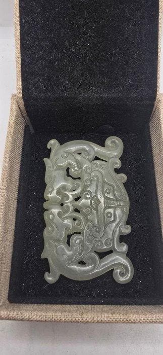 Amulet Dubbel StyleDragón Hongshan - Trekt Geld en Voorspoed