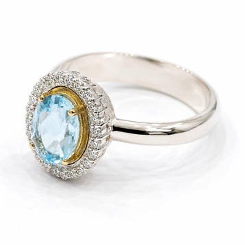 Sans prix de réserve - Bague - 18 carats Or jaune, Argent -