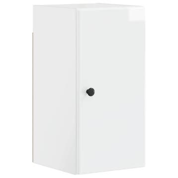 vidaXL Badkamer wandkast BREDA Hoogglans Wit 30 x 31 x 59 cm, Verzenden