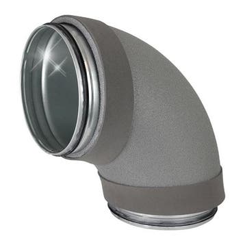 Geïsoleerde bocht 90 graden 125 mm, Verzenden