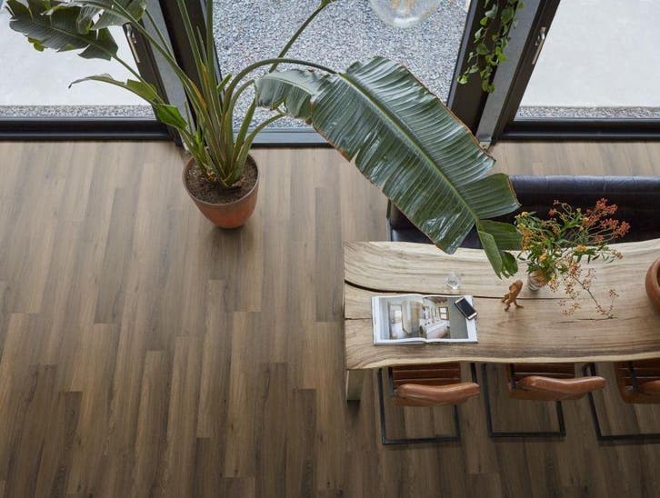 DIJON Warm Brown Klik PVC Vloer ( LEVENSLANGE GARANTIE ) /, Doe-het-zelf en Bouw, Vloerdelen en Plavuizen, Ophalen of Verzenden