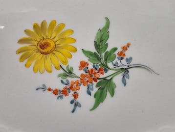 Meissen - Ovale Durchbruchschale, Deutsche Blume - Figuur -, Antiek en Kunst