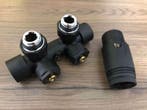 2 x Design kraanset zwart- Muur (haaks) (2x), Ophalen, Nieuw