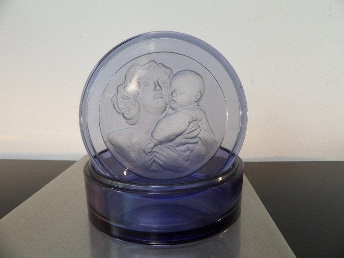 Val Saint Lambert - Charles Graffart - Doos - Glas, Antiquités & Art, Antiquités | Verre & Cristal