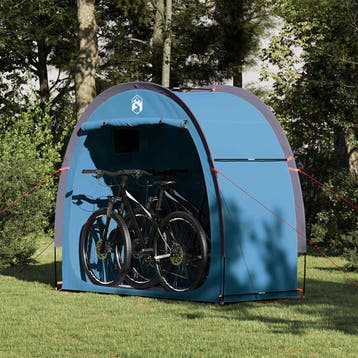 vidaXL Fietstent 210 x 90 x 174 cm Waterdicht Blauw, Verzenden, Nieuw
