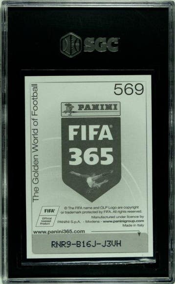2015/16 Panini FIFA 365 Paul Pogba #569 Foil, Graded card -