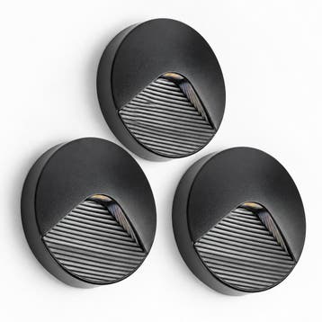 Wandverlichting modern Set van 3 Emily Muurlampen Zwart, Verzenden