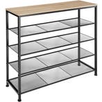 tectake Schoenenrek Sheffield 100x30,5x93cm - Industrieel li, Verzenden