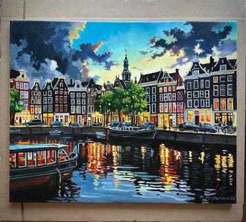 Marin Prokopchuk (XX) - Evening lights in Amsterdam