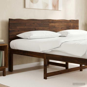 vidaXL Live Edge Hoofdbord ROSTOCK Donkerbruin 200 cm, Maison & Meubles, Verzenden