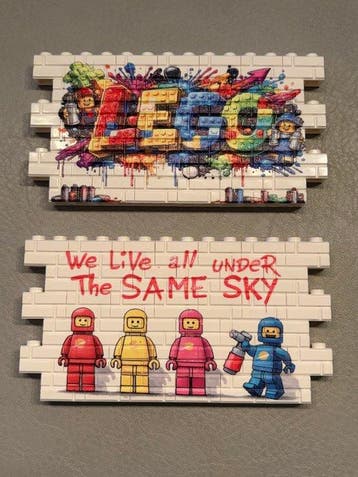 Lego Stenen - Lego classic wall art design, Nieuw