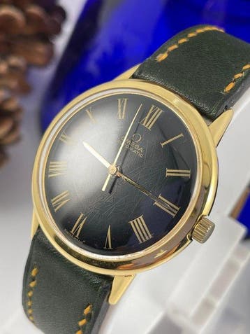 Omega - 10K GF - Ref.LU6304 - Cal.550 - Black Spider Dial -, Nieuw