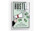 Veiling - Hustle in Silence glasschilderij 60x80cm