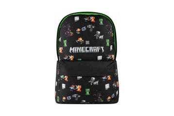 Minecraft Rugzak Zwart, Bijoux, Sacs & Beauté, Verzenden