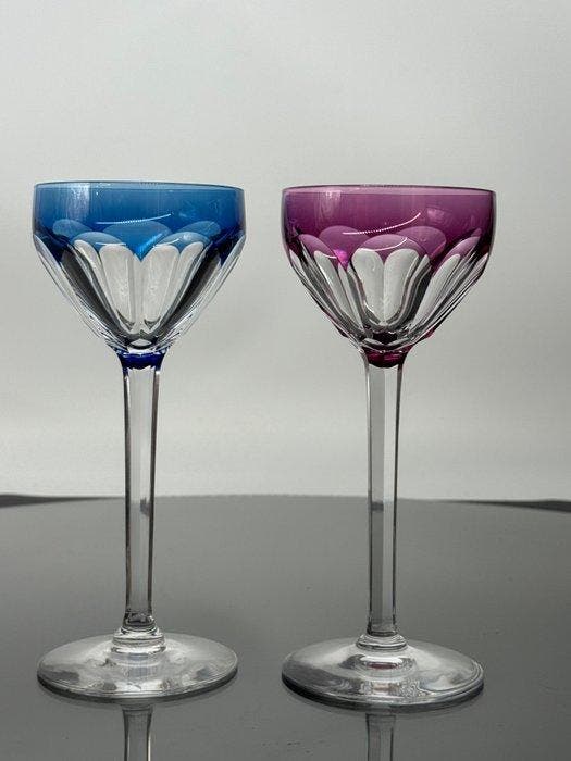 Val Saint Lambert - Wijnglas (4) - Tilly - Kristal - Verres, Antiek en Kunst, Antiek | Meubels | Tafels