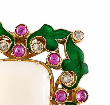 Broche - 14 carats Or rose, Broche antique en or rose 14