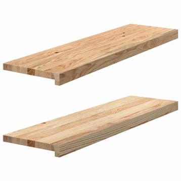 vidaXL Vensterbanken 2 st onbehandeld 90x30x2 cm massief, Doe-het-zelf en Bouw, Verzenden, Nieuw