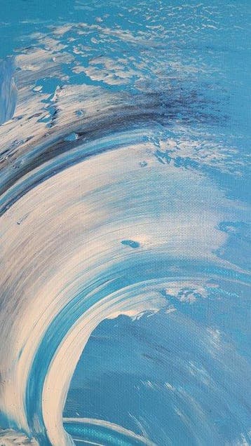 Laura Capellini Art - BLUE MIND#83 -NO RESERVE-XL Acrylic