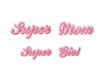 Strijk Embleem Supermom 2st, Hobby en Vrije tijd, Verzenden, Nieuw