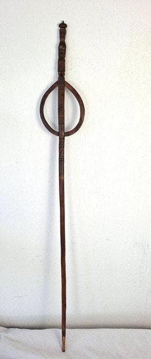 Canne de marche - dans le style Luba/Hemba - Bois - sceptre