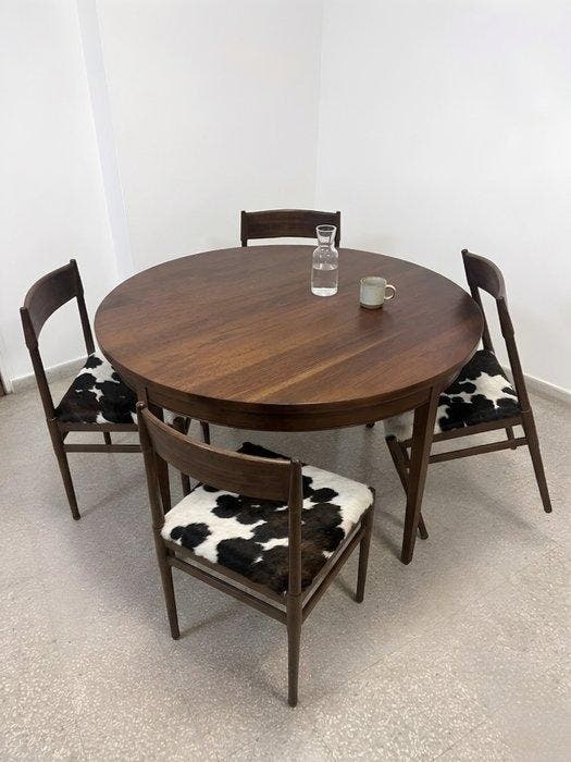 Uitschuifbare tafel - Hout, Antiek en Kunst, Kunst | Designobjecten