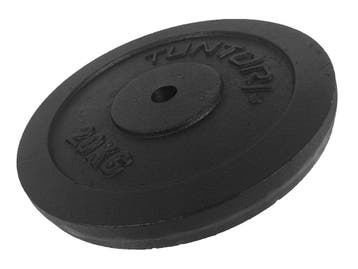 Tunturi BRSCL106 - Halterschijf - 20 kg - Ø 30 mm -, Sport en Fitness, Verzenden, Nieuw