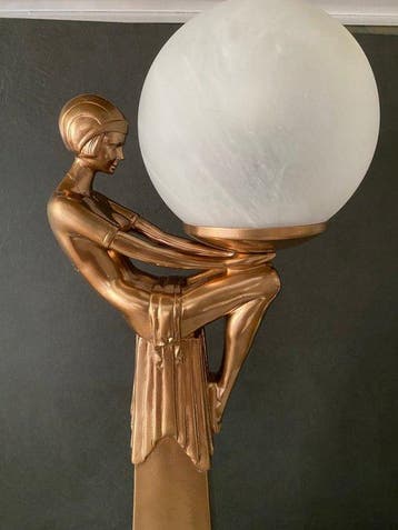 Lamp (2) - Opaline glas - Decostijl