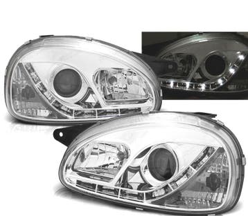 Phares Pour Opel Corsa B 93-00 Daylight Chromé, Verzenden