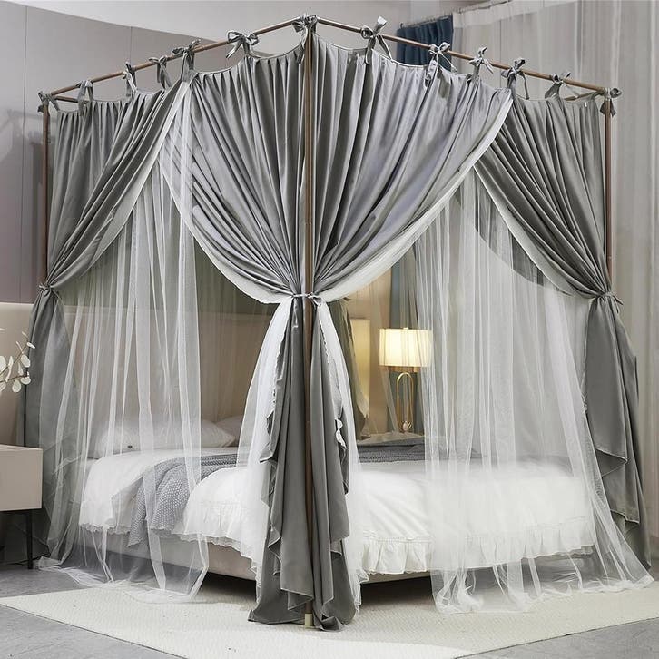 Prinsessen Bedhemel Grijs | Tweede kansje | OP = OP, Kinderen en Baby's, Kinderkamer | Inrichting en Decoratie, Zo goed als nieuw