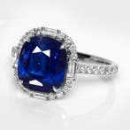 Sans prix de réserve - Bague - 14 carats Or blanc, IGI 4,56, Nieuw