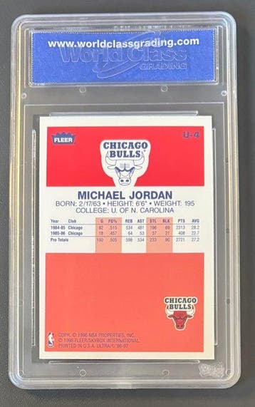 1996/97 Fleer Ultra Decade of Excellence Michael Jordan #U-4