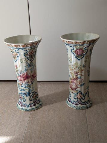 Boch - Vaas (2) - Changhai - Aardewerk, Glazuur