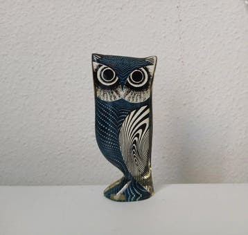Pal - Abraham Palatnik - sculptuur, Owl Figurine (Artemis