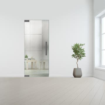Glazen binnendeur zonder kozijn RVS beslag-Crepi gehard veil, Doe-het-zelf en Bouw, Verzenden, Nieuw
