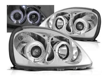 Angel Eyes koplampen Chrome geschikt voor Toyota Yaris, Verzenden