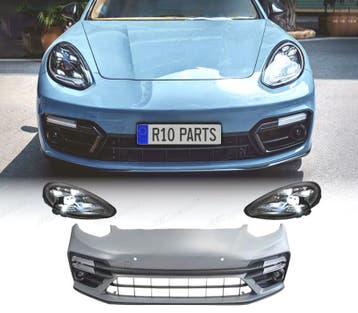BOUCLIER AVANT PORSCHE PANAMERA 09-13 LOOK TURBO 971 + PHARE, Verzenden